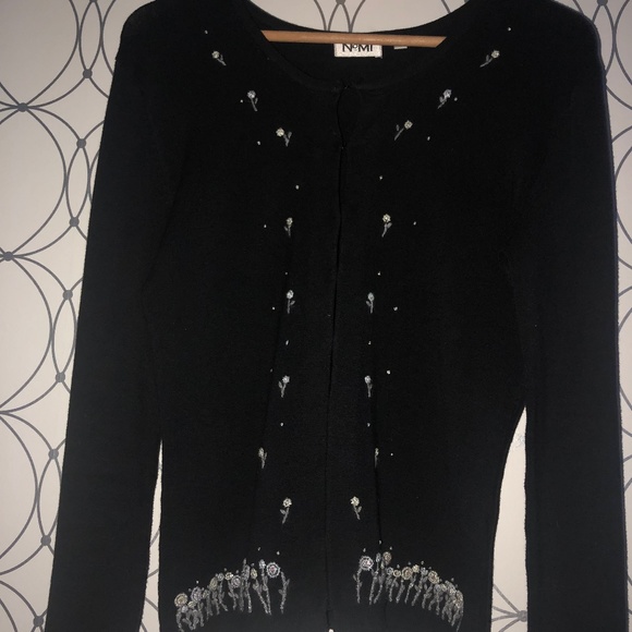 Beautiful Nomi Black Embroidered Sweater - Picture 1 of 4